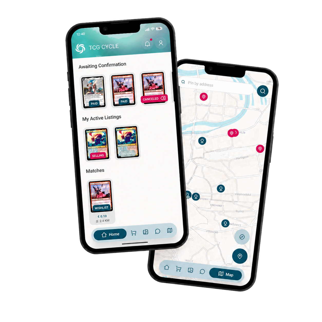 TCG Cycle app showcase